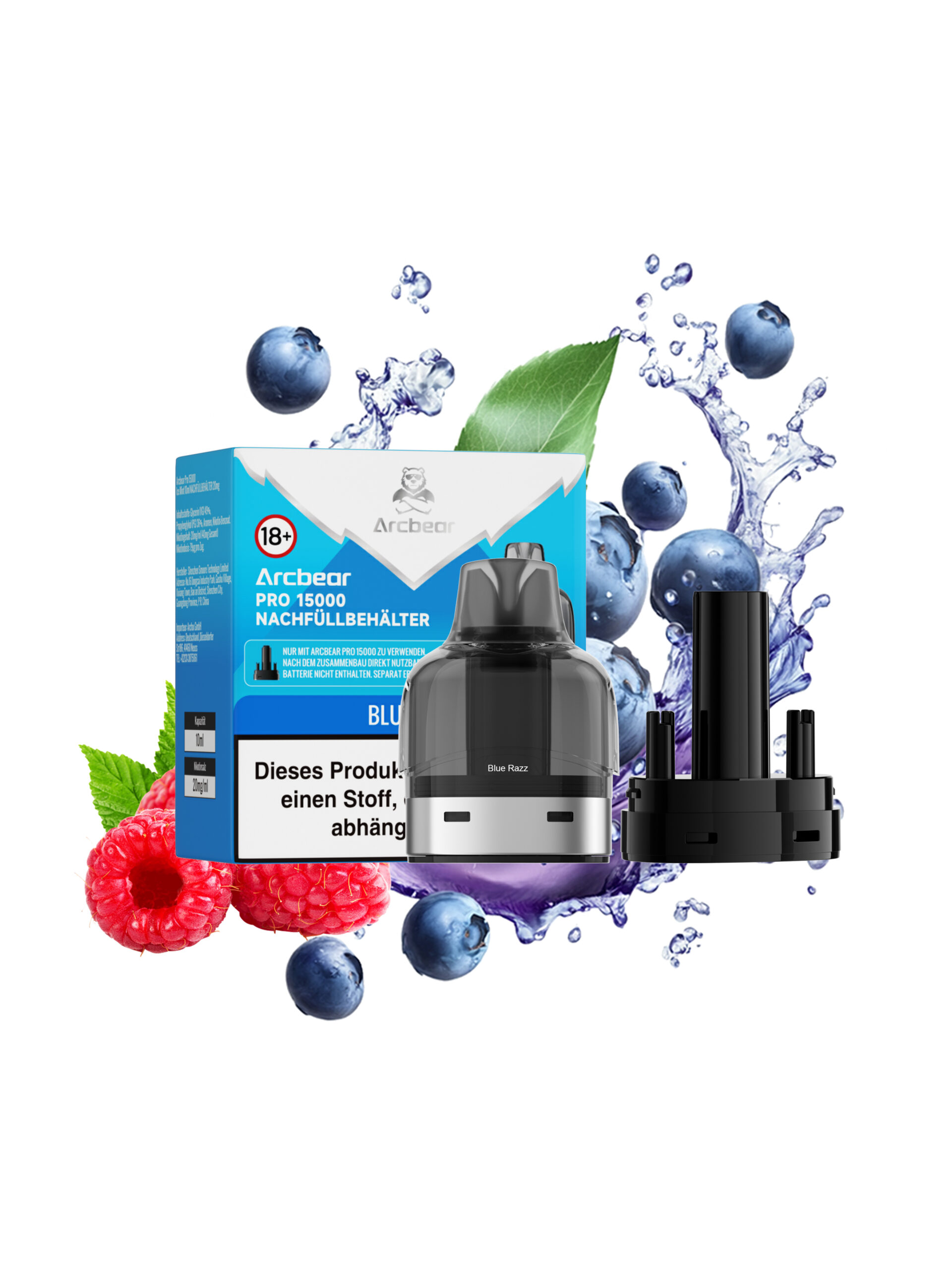 Arcbear Pro Pod Blue Razz Pod und Refill 20mg