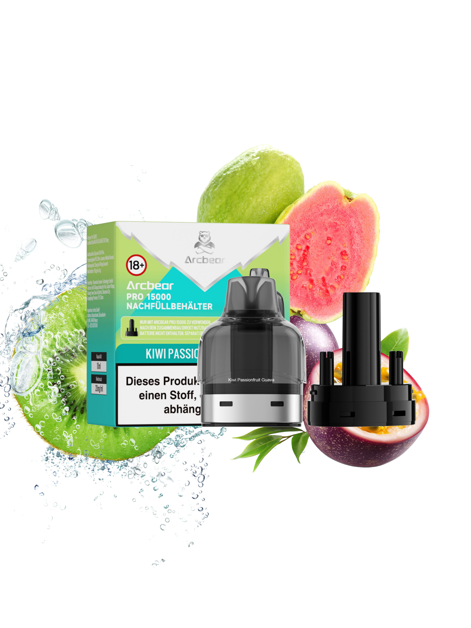 Arcbear Pro Pod Kiwi Passionfruit Guava Pod und Refill 20mg