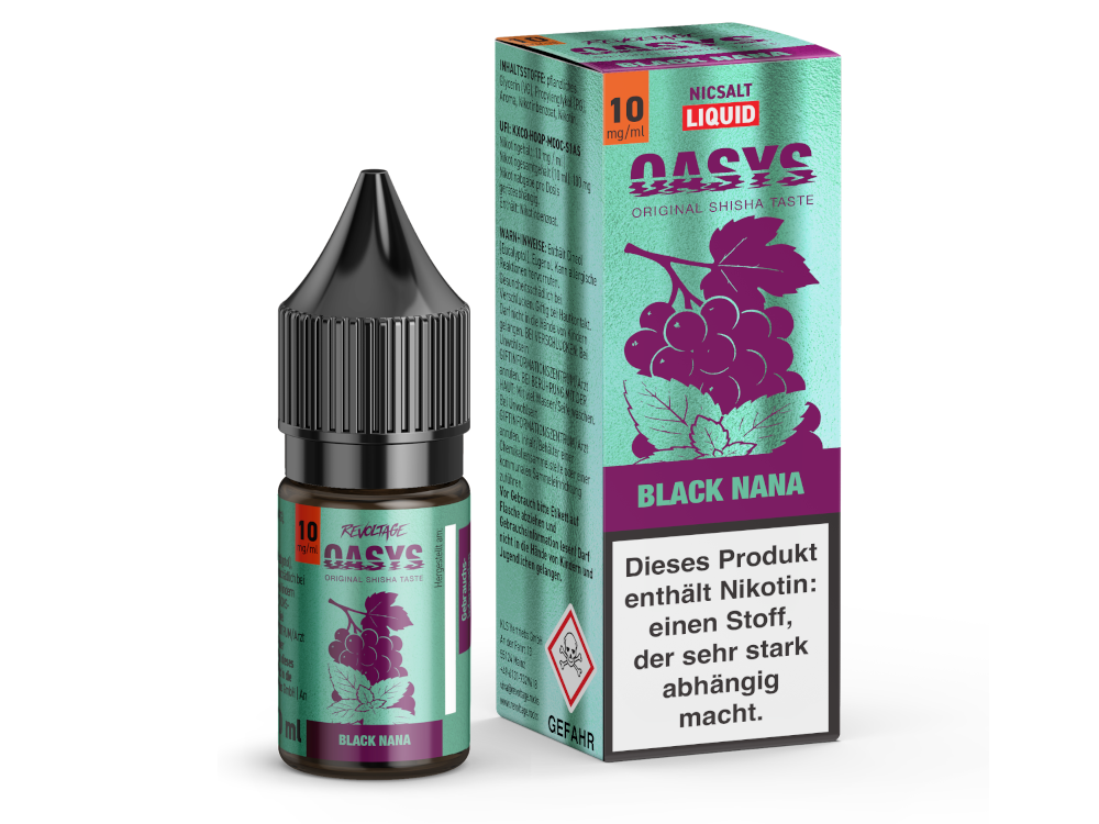Revoltage Oasys Liquid Black Nana 10mg