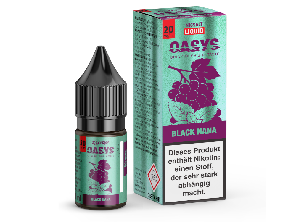 Revoltage Oasys Liquid Black Nana 20mg