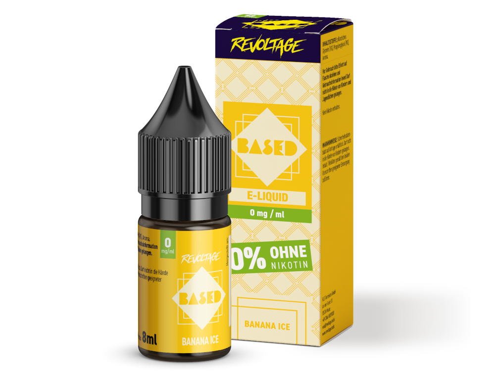 Revoltage Based Liquid Banana Ice 0mg