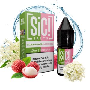 Sic Salt 10mg Liquid Elderflower Lychee Ice