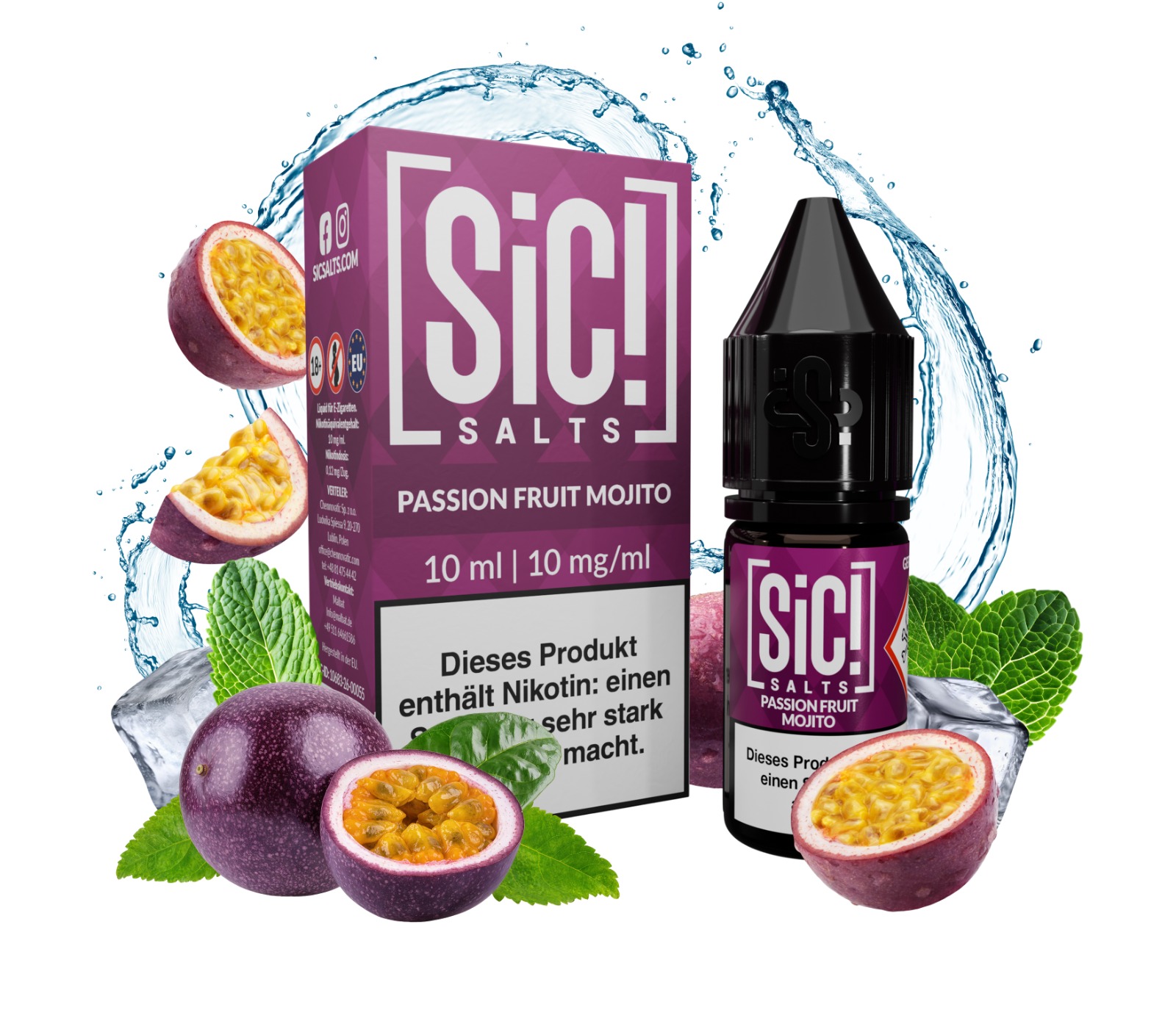 Sic Salt 10mg Liquid Passion Fruit Mojito