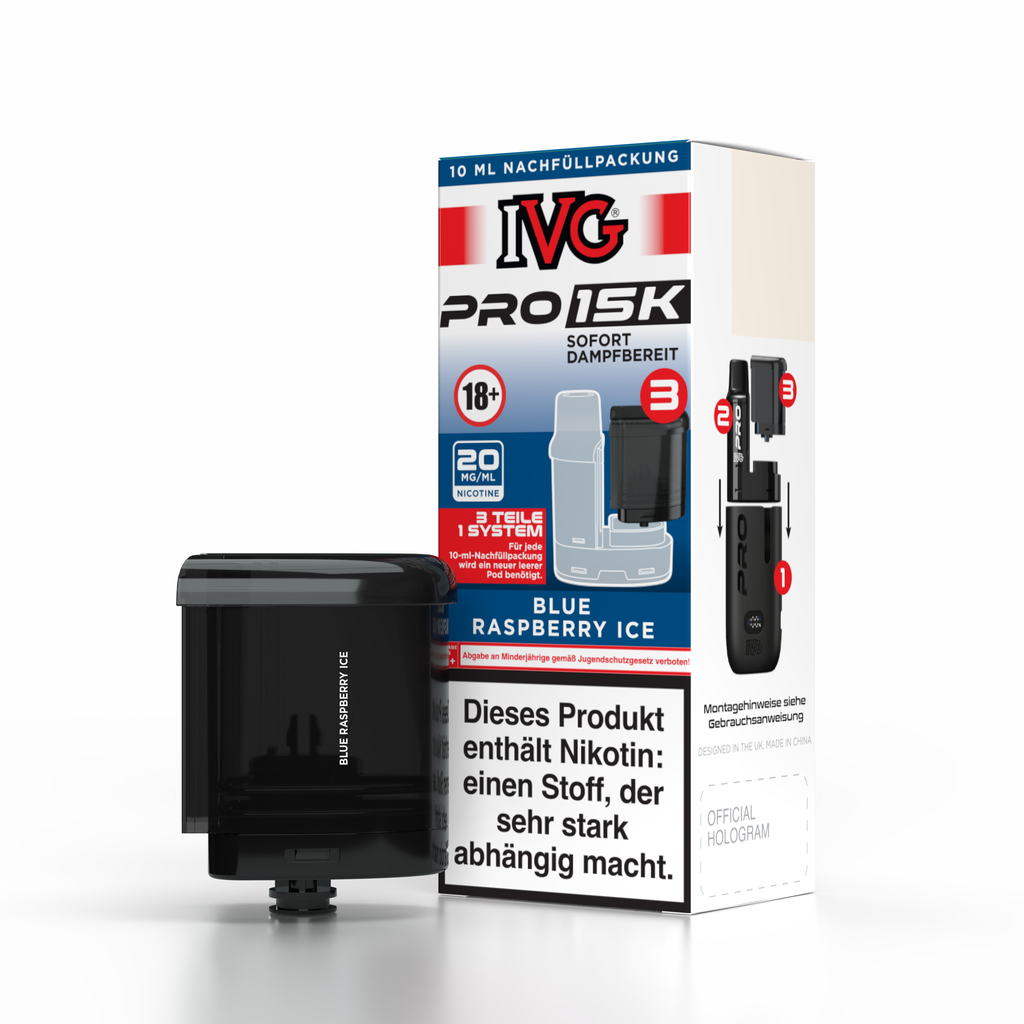 IVG Pro 15k Pod Blue Raspberry Ice