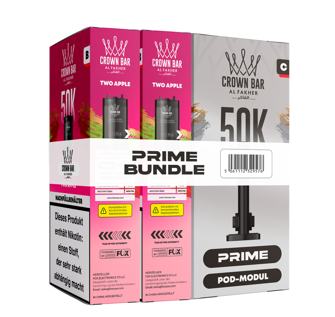 Al Fakher Prime Hypermax 50 Big Puff Two Apple