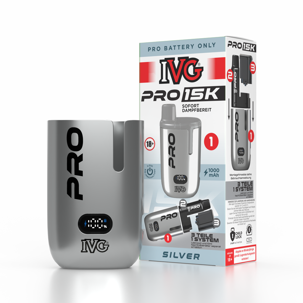 IVG Pro 15k Akkuträger Silver