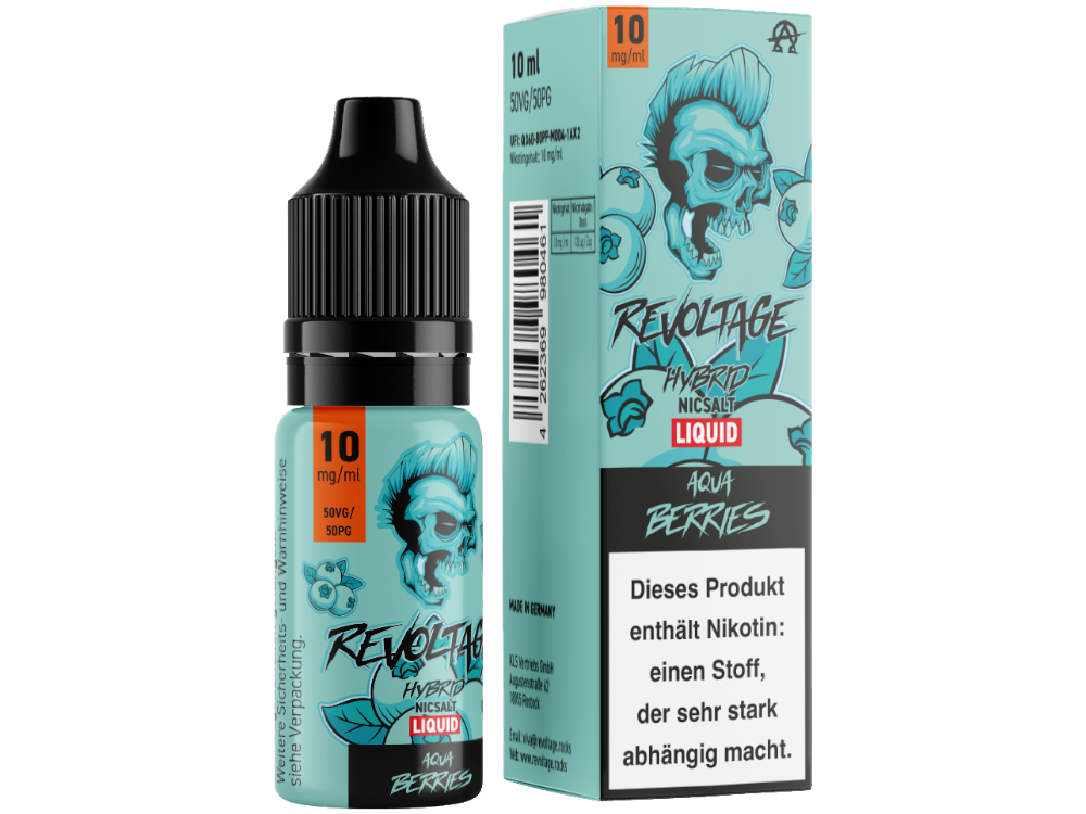 Revoltage Hybrid Liquid Aqua Berries 10mg