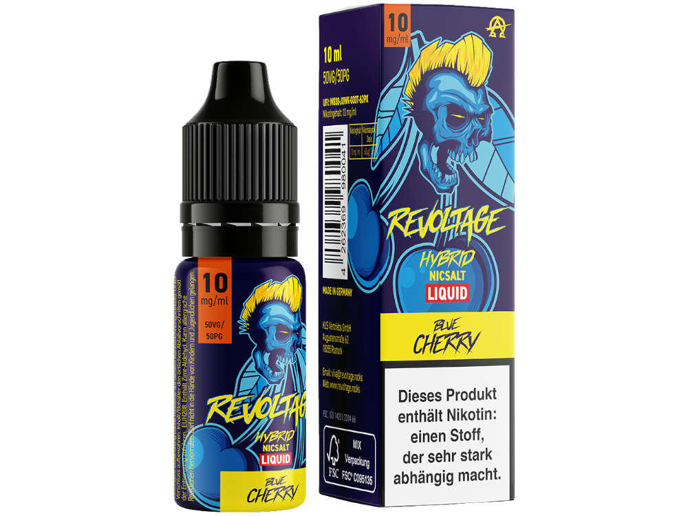 Revoltage Hybrid Liquid Blue Cherry 10mg
