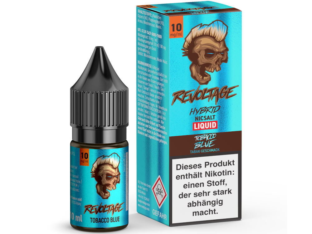 Revoltage Hybrid Liquid Tobacco Blue 10mg