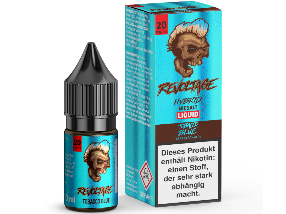 Revoltage Hybrid Liquid Tobacco Blue 20mg