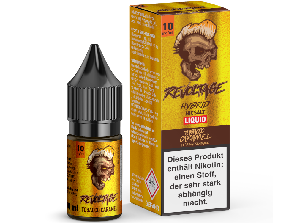Revoltage Hybrid Liquid Tobacco Caramel 10mg