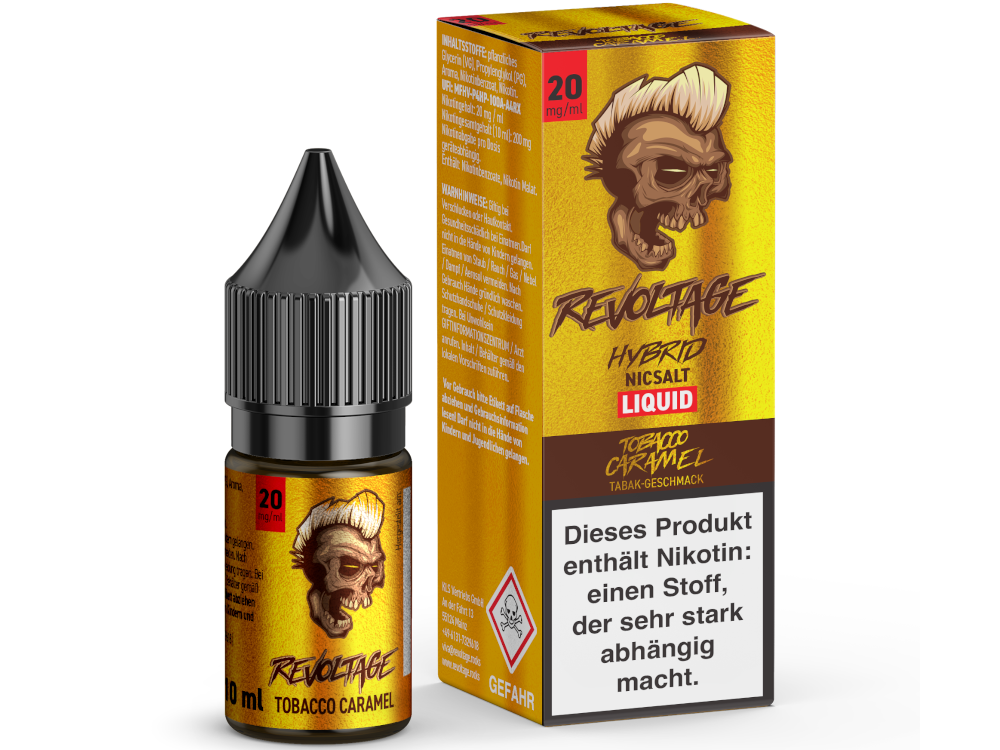 Revoltage Hybrid Liquid Tobacco Caramel 20mg