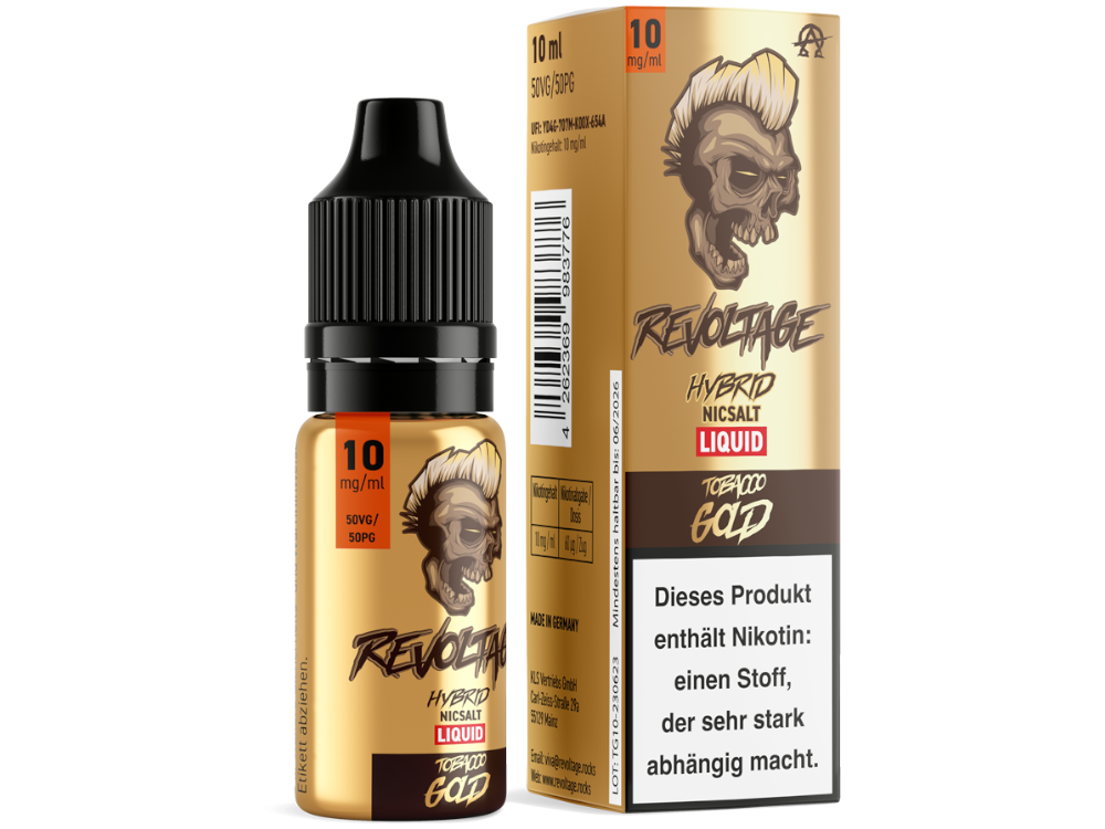Revoltage Liquid Tobacco Gold 10mg