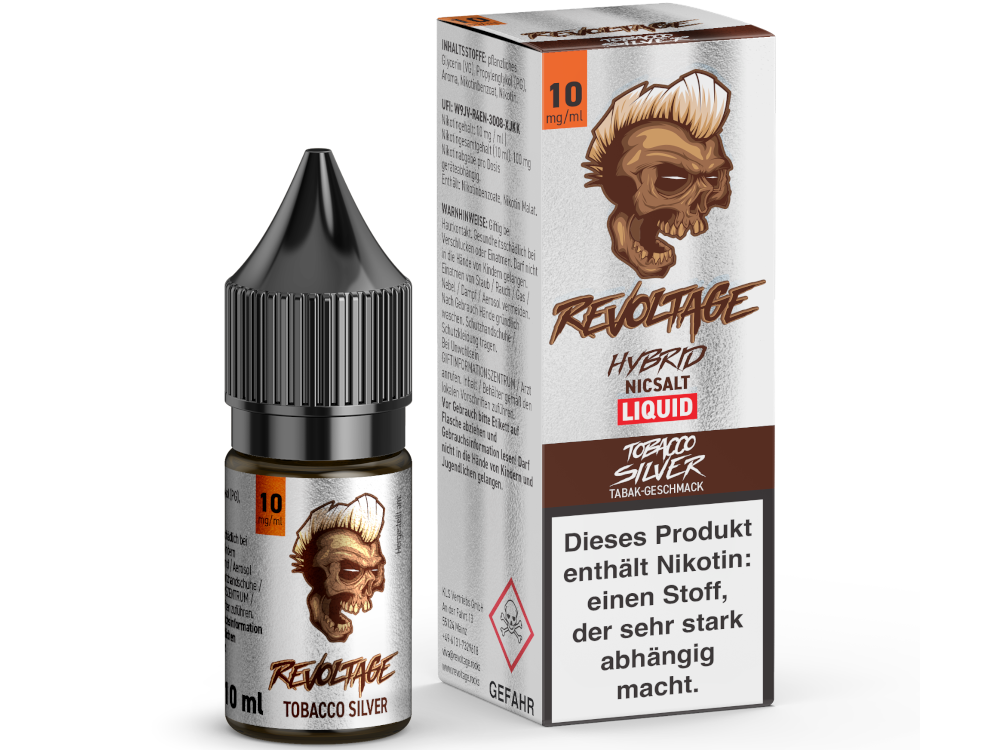 Revoltage Hybrid Liquid Tobacco Silver 10mg